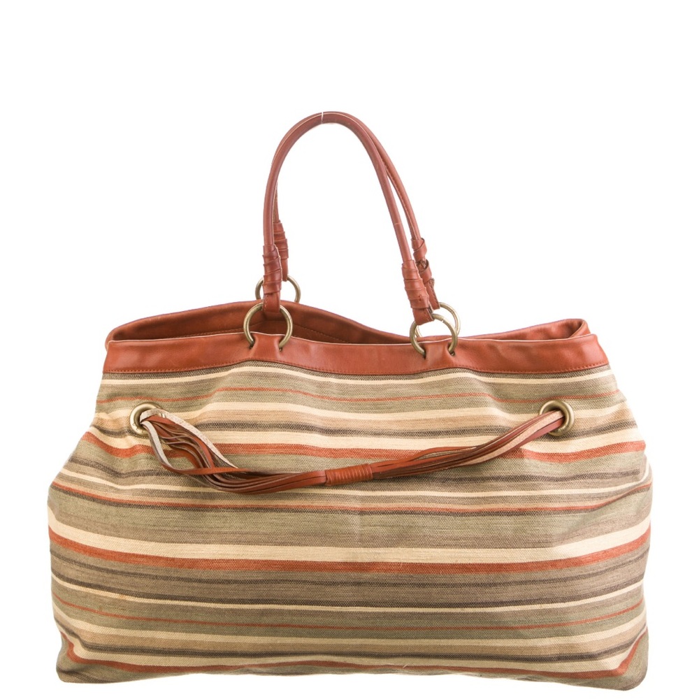 Celine Multicolor Striped Travel Bag